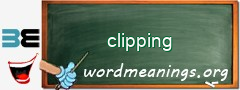 WordMeaning blackboard for clipping